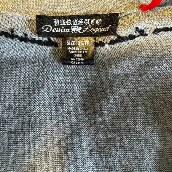 Parasuco Grey Cardigan Size XS - Picture 6 of 7